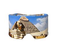 Pyramides d'Égypte Imprimé Doux Cache-Yeux et Oreilles pour Adultes Couverture de Sommeil pour Soulagement de la sieste de Voyage