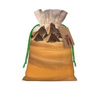 Pyramides d'Égypte Petite pochette avec cordon de serrage pour cadeaux, sac cadeau réutilisable, pour les fêtes et les cadeaux de fête