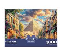 Pyramides d'Égypte Puzzle 1000 Pièces pour La Famille - en Papier Recyclé, Un Captivant Défi Ludique pour Adultes Et Enfants, Idée Cadeau 38x26cm/1000pcs