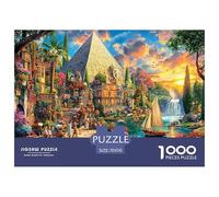 Pyramides d'Égypte Puzzle 1000 Pièces pour La Famille - en Papier Recyclé, Un Captivant Défi Ludique pour Adultes Et Enfants, Idée Cadeau 70x50cm/1000pcs
