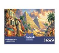 Pyramides d'Égypte Puzzle 1000 Pièces pour La Famille - en Papier Recyclé, Un Captivant Défi Ludique pour Adultes Et Enfants, Idée Cadeau 38x26cm/1000pcs