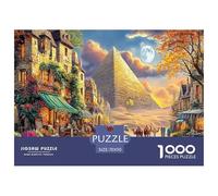 Pyramides d'Égypte Puzzle 1000 Pièces pour Tous Âges - Jeu Éducatif en Papier Recyclé, Défi Et Décoration pour La Maison 70x50cm/1000pcs