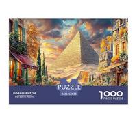 Pyramides d'Égypte Puzzle 1000 Pièces pour Tous Âges - Jeu Éducatif en Papier Recyclé, Défi Et Décoration pour La Maison 52x38cm/1000pcs