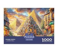 Pyramides d'Égypte Puzzle 1000 Pièces pour Tous Âges - Jeu Éducatif en Papier Recyclé, Défi Et Décoration pour La Maison 52x38cm/1000pcs