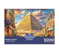 Pyramides d'Égypte Puzzle 1000 Pièces pour Tous Âges - Jeu Éducatif en Papier Recyclé, Défi Et Décoration pour La Maison 38x26cm/1000pcs