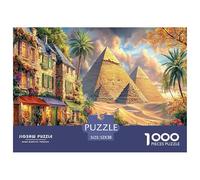Pyramides d'Égypte Puzzle 1000 Pièces pour Tous Âges - Jeu Éducatif en Papier Recyclé, Défi Et Décoration pour La Maison 52x38cm/1000pcs