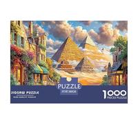 Pyramides d'Égypte Puzzle 1000 Pièces pour Tous Âges - Jeu Éducatif en Papier Recyclé, Défi Et Décoration pour La Maison 38x26cm/1000pcs