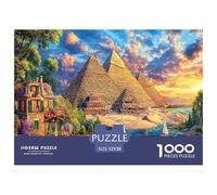 Pyramides d'Égypte Puzzle 1000 Pièces pour Tous Âges - Jeu Éducatif en Papier Recyclé, Défi Et Décoration pour La Maison 52x38cm/1000pcs