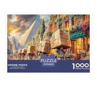 Pyramides d'Égypte Puzzle 1000 Pièces pour Tous Âges - Jeu Éducatif en Papier Recyclé, Défi Et Décoration pour La Maison 38x26cm/1000pcs