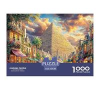 Pyramides d'Égypte Puzzle 1000 Pièces pour Tous Âges - Jeu Éducatif en Papier Recyclé, Défi Et Décoration pour La Maison 52x38cm/1000pcs