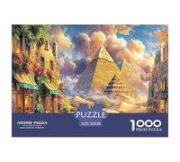 Pyramides d'Égypte Puzzle 1000 Pièces pour Tous Âges - Jeu Éducatif en Papier Recyclé, Défi Et Décoration pour La Maison 52x38cm/1000pcs