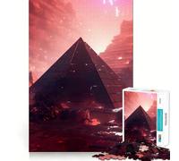 Pyramides d'Égypte Puzzle de 1000 pièces pour Adolescents Jeu de logique et de détente Découpe précise (38x52cm)