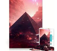 Pyramides d'Égypte Puzzle Difficile de 1000 pièces pour Adultes Stimule la mémoire Jeu apaisant Découpe de qualité supérieure (50x75cm)