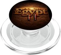Pyramides d'Égypte - Typographie dorée - Design Ancien pour Homme et Fille PopSockets PopGrip pour MagSafe