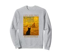 Pyramides égyptiennes adorées de Chats drôles Gogh Sweatshirt