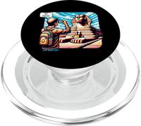 Pyramides égyptiennes Amusantes de Gizeh et du Sphinx PopSockets PopGrip pour MagSafe