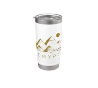 Pyramides Égyptiennes Je Suis Égyptien Dieu Archéologie Gobelet isotherme en acier inoxydable double paroi