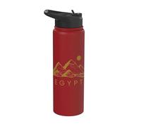 Pyramides Égyptiennes Je Suis Égyptien Dieu Archéologie Stainless Steel Insulated Water Bottle