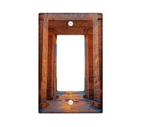 Pyramides égyptiennes pour interrupteur - Scène de désert coucher de soleil pour décoration d'intérieur - Plaques murales en thermoplastique - Taille standard - Bascule simple
