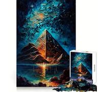 Pyramides rocheuses du désert Puzzle de 1000 pièces pour Adolescents Jeu de logique et de Train Silencieux et Amusant Découpe Lisse Joli Cadeau (38x26cm)