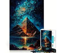 Pyramides rocheuses du désert Puzzle de 1000 pièces pour Adolescents Jeu de logique et de Train Silencieux et Amusant Découpe Lisse Joli Cadeau (38x26cm)