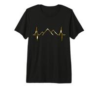 Pyramides Skyline Heartbeat Égypte Caire Pyramide de Gizeh T-Shirt Haut de Gamme