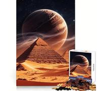 Pyramides sous Un Ciel Extraterrestre Puzzle de 1000 pièces pour Adolescents Stimule la mémoire, réduit Le Stress, découpe Lisse, Cadeau Artistique (50x75cm)