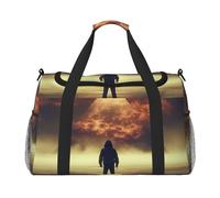 Pyramids In Flames Sac de voyage pour homme et femme, adapté pour les voyages et les activités de plein air