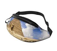 Pyramids of Egypt Sac banane pour homme et femme, sac de poitrine réglable, sac banane de voyage, sport, marche, Pyramides d'Égypte., Taille unique