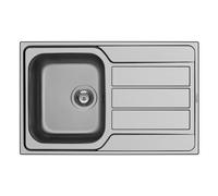 Pyramis Athena évier en acier inoxydable 79x50 cm 100178701
