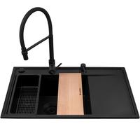 Pyramis Camea évier avec mitigeur noir/noire 070168402S