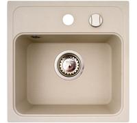 Pyramis Camea évier en granit 40x40 cm beige 070013701