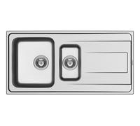 Pyramis Installation Évier en Acier Inoxydable Poli Évier Alea 100 x 50