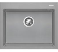 Pyramis Istros évier en granit 61x50 cm gris/graphite/onyx 070186912