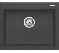 Pyramis Istros évier en granit 61x50 cm noir 070045012