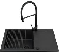 Pyramis Keros évier avec mitigeur noir/noire 070247001S