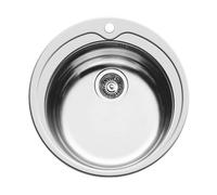 Pyramis Kiba évier en acier inoxydable 48.5x48.5 cm 100053701