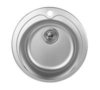 Pyramis Kiba évier en acier inoxydable 48.5x48.5 cm 100053801