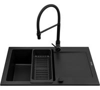 Pyramis Mido évier avec mitigeur noir/noire 070176502S