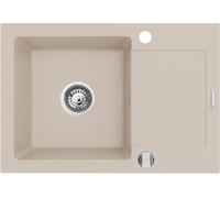 Pyramis Next évier en granit 68x44 cm beige 070162001