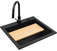 Pyramis Siros évier avec mitigeur noir/noire 070169002BE