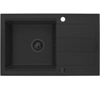 Pyramis Sparta Plus évier en granit 78x48 cm noir 070175802