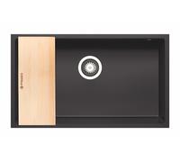 Pyramis Tetragon bac suspendu 70x40 cm noir 070230401D