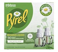 Pyrel Electrique Liquide Repulsif Moustiques 2 Recharges 45 Nuits 2X32 Ml