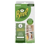 Pyrel Piège Mites Alimentaires - Sans Insecticides - Jusqu'à 8 Semaines d'Efficacité - 2 Pièges