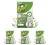 Pyrel Recharge Diffuseur Électrique Liquide - Répulsif Moustiques 45 Nuits - Sans Parfum - 1 Recharge (Lot de 4)