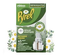 Pyrel Recharge Liquide - Répulsif Moustiques 45 Nuits - Parfum Eucalyptus - 1 Recharge