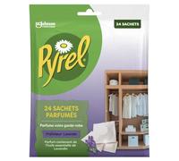 PYREL - Sachets Parfumés Fraîcheur Lavande Anti-Mites, Protection Durable et Naturelle (Lot de 24) - Lot de 3 - vendu par Lot