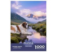 Pyrenean Mastiff, Puzzle De 1000 Pièces, Détails Riches Et Couleurs Vives, Idéal pour Encadrement, pour 12 Ans Et Plus,Chien de Compagnie, 70x50cm/1000pcs