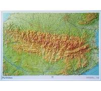 Pyrenées relief map (60302)